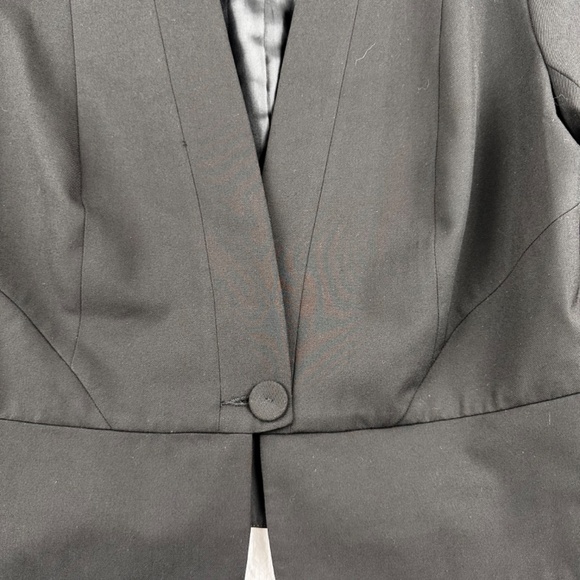 Veronika Maine Black Styles Blazer Made in Australia Fabric from Europe sz14 - Picture 4 of 9